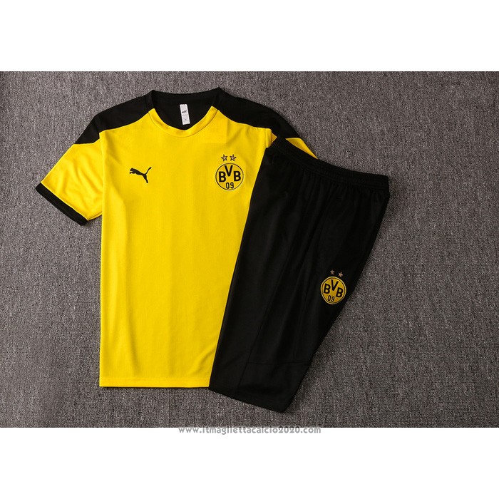 Tuta da Track Borussia Dortmund Manica Corta 2020 2021 Giallo